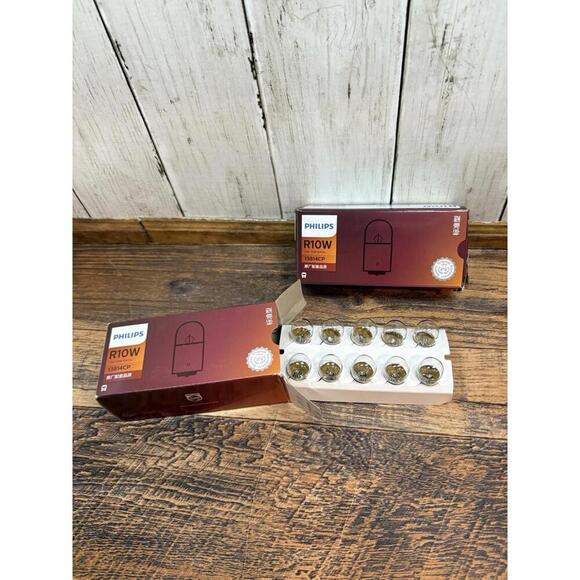 Philips Other - 10pc For Philips 13814 24V 10W R10W BA15s Standard Signaling Lamp Bulbs LOT OF 2